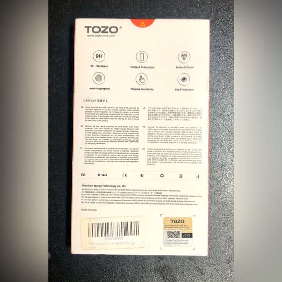 TOZO 5Pack bundle iphone Screen Protector Premium Tempered Glass brand new - Picture 5 of 9
